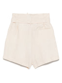 Pantaloncini di bermuda di lino di alti