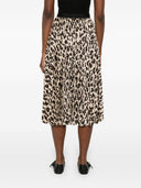Sacai luipaard print midi rok