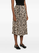 Sacai luipaard print midi rok