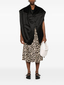 Sacai luipaard print midi rok