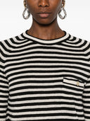 S Max Mara Linen Striped Genser
