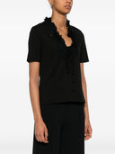 Ermanno Scervino Lace Detail Cotton T Shirt