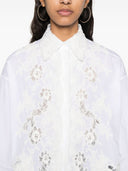 Ermanno Scervino Lace Detail Cotton Shirt