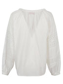 Camisa de algodón de Ermanno Firenze con detalles de encaje
