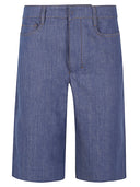 S Max Mara Leinen und Baumwollmischungen Bermuda -Shorts