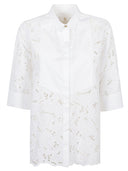 Trame Auree Sangallo Details Cotton Shirt