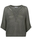 Base linnen en katoenmix poncho