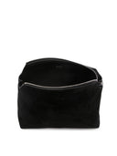 Khaite lina medium suede crossbody tas