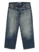 Jeans in denim ritagliati junya watanabe