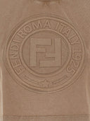 Maglietta in cotone logo Fendi