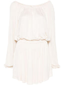 Mini abito satinato di Saint Laurent Crepe