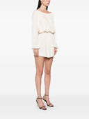 Mini abito satinato di Saint Laurent Crepe
