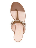 Gucci Lady Horsebit lederen string sandalen