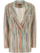 Giacca blazer a doppio petto a strisce Missoni