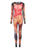 Marine Serre Draped State Catsuit