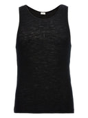 Saint Laurent Wool And Cotton Blend Tank Top