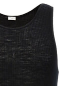 Saint Laurent Wool And Cotton Blend Tank Top