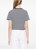 メゾンキツネ 'ストライプコットンTシャツ