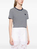 メゾンキツネ 'ストライプコットンTシャツ