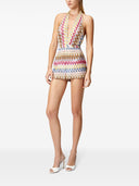 Missoni Beachwear Pre Zig Zag Print Short Jumpsuit