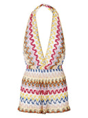Missoni Beachwear Pre Zig Zag Print Short Jumpsuit