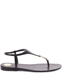 Saint Laurent Cassandre lederen string sandalen