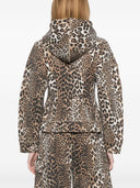 Ganni Leopard Print Organic Cotton hoodie