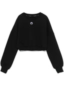 Marine Serre Moon beschnittene Sweatshirt