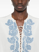 Ermanno Scervino Embroidered Silk Kaftan