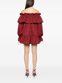 Mini abito in twill di cotone di Saint Laurent