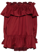 Mini abito in twill di cotone di Saint Laurent