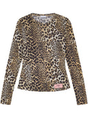 Ganni Leopard Print Top