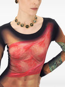 Marine Serre Draped Statue Long Dress