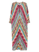 Missoni Beachwear Pre Striped Long Kaftan