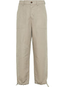 Brunello cucinelli pantalones de ajuste relajado