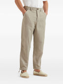 Brunello cucinelli pantalones de ajuste relajado