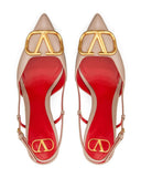 Valentino Garavani V Logo Signature Leather Pumps