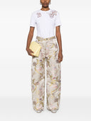 Ermanno Scervino Lace Detail Cotton T -skjorte