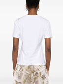 Ermanno Scervino Lace Detail Cotton T -skjorte