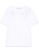 Ermanno Scervino Lace Detail Cotton T -skjorte