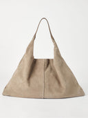 Brunello Cucinelli Suede Swing Hobo Bag