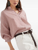Brunello Cucinelli Striped Linen Shirt