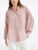 Brunello Cucinelli Striped Linen Shirt