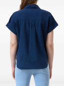 Camicia di miscela di lino chiusa