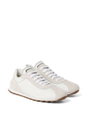 Brunello Cucinelli Suede Sneakers avec des détails brillants