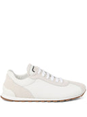 Brunello Cucinelli Suede Sneakers avec des détails brillants