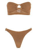 Hunza Gloria Metallic Crinkle Bikini Set
