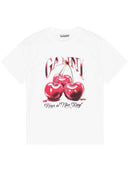 Ganni Cherry Organic Cotton T Shirt