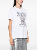 Ganni Leopard Organic Cotton T Shirt