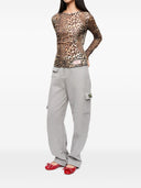 Camiseta de estampado de leopardo de Ganni